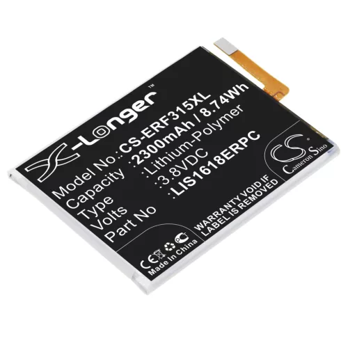 Sony F3311 készülékhez mobiltelefon akkumulátor (Li-Polymer, 2300mAh / 8.74Wh, 3.8V) - Utángyártott