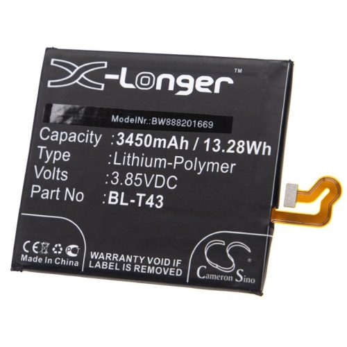 LG G810 készülékhez mobiltelefon akkumulátor (Li-Polymer, 3450mAh / 11.17Wh, 3.85V) - Utángyártott