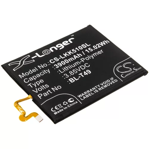 LG K510 készülékhez mobiltelefon akkumulátor (Li-Polymer, 3900mAh / 15.02Wh, 3.85V) - Utángyártott
