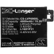 Lenovo Phab 2 Pro készülékhez mobiltelefon akkumulátor (Li-Polymer, 4000mAh / 15.28Wh, 3.82V) - Utángyártott