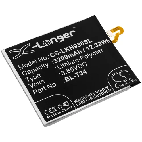 LG AS998 készülékhez mobiltelefon akkumulátor (Li-Polymer, 3200mAh / 12.32Wh, 3.85V) - Utángyártott