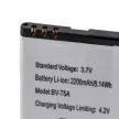 Microsoft Lumia 550 készülékhez mobiltelefon akkumulátor (Li-Ion, 2200mAh / 8.47Wh, 3.85V) - Utángyártott