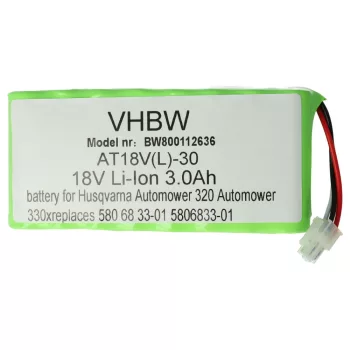   Husqvarna Automower 320 készülékhez szerszámgép akkumulátor (Li-Ion, 3000mAh / 54Wh, 18V) - Utángyártott