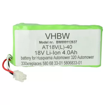   Husqvarna Automower 320 készülékhez szerszámgép akkumulátor (Li-Ion, 4000mAh / 72Wh, 18V) - Utángyártott