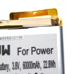 Cubot Power készülékhez mobiltelefon akkumulátor (Li-Polymer, 6000mAh / 22.8Wh, 3.8V) - Utángyártott
