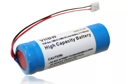 Sony CMD-C1, CMD-C8 készülékekhez mobiltelefon akkumulátor (Li-Ion, 650mAh / 2.41Wh, 3.7V) - Utángyártott