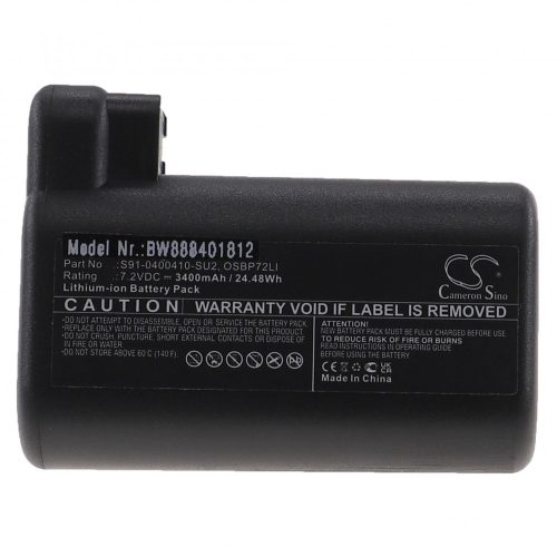 AEG 900258195 készülékhez takarítógép akkumulátor (Li-Ion, 3400mAh / 24.48Wh, 7.2V) - Utángyártott