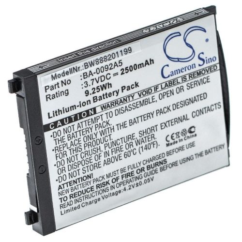 CipherLab RS30 készülékhez akkumulátor (Li-Ion, 2500mAh / 9.25Wh, 3.7V) - Utángyártott