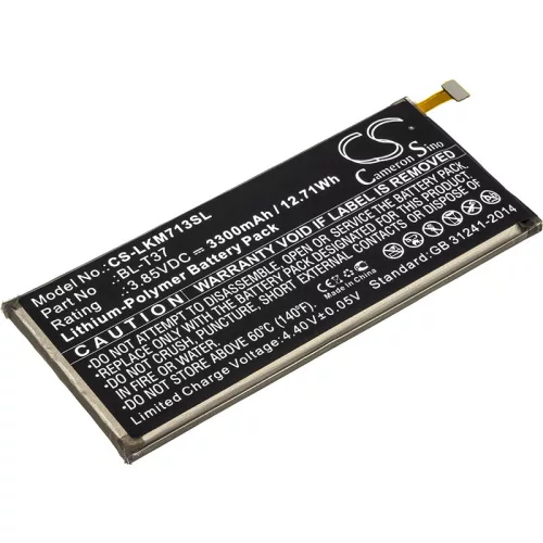 LG L713DL készülékhez mobiltelefon akkumulátor (Li-Polymer, 3300mAh / 12.71Wh, 3.85V) - Utángyártott