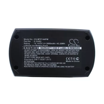   Metabo 6.25482 helyettesítő szerszámgép akkumulátor (Li-ion, 14.4V, 43.20Wh / 3000mAh) - Utángyártott