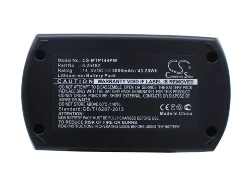 Metabo 6.25482 helyettesítő szerszámgép akkumulátor (Li-ion, 14.4V, 43.20Wh / 3000mAh) - Utángyártott