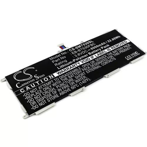 Samsung EB-BT530FBU helyettesítő tablet akkumulátor (Li-Polymer, 3.8V, 22.80Wh / 6000mAh) - Utángyártott