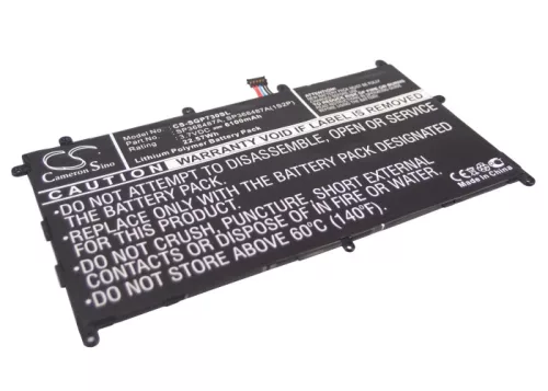 Samsung SP368487A(1S2P) helyettesítő tablet akkumulátor (Li-Polymer, 3.7V, 22.57Wh / 6100mAh) - Utángyártott