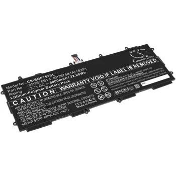   Samsung SP3676B1A(1S2P) helyettesítő tablet akkumulátor (Li-Polymer, 3.7V, 22.20Wh / 6000mAh) - Utángyártott