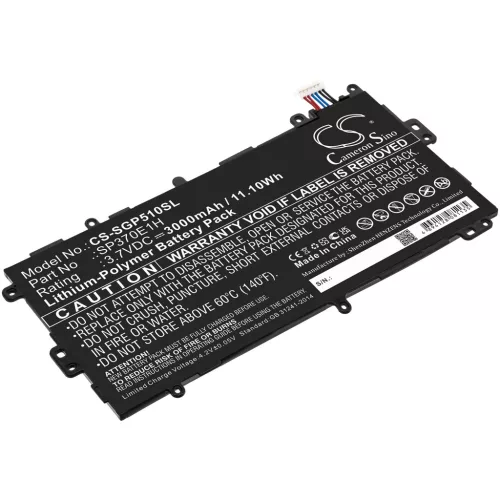 Samsung SP3770E1H helyettesítő tablet akkumulátor (Li-Polymer, 3.7V, 11.10Wh / 3000mAh) - Utángyártott