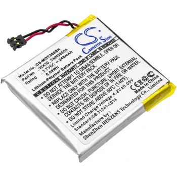   Motorola WX30 helyettesítő okosóra akkumulátor (Li-Polymer, 3.7V, 0.89Wh / 240mAh) - Utángyártott