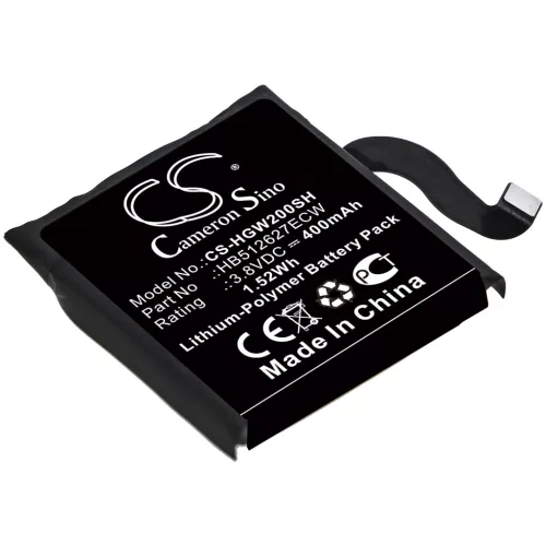 Huawei HB512627ECW helyettesítő okosóra akkumulátor (Li-Polymer, 3.8V, 1.52Wh / 400mAh) - Utángyártott