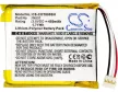 Codio W801 helyettesítő okosóra akkumulátor (Li-Polymer, 3.8V, 1.71Wh / 450mAh) - Utángyártott