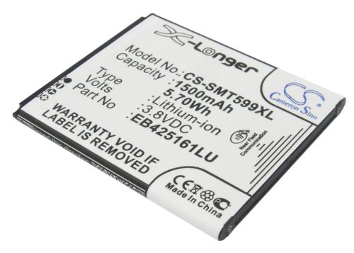 Samsung Galaxy GT-I8160 készülékhez mobiltelefon akkumulátor (Li-ion, 3.8V, 5.70Wh / 1500mAh) - Utángyártott