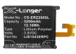 Sony Ericsson LIS1543ERPC helyettesítő mobiltelefon akkumulátor (Li-Polymer, 3.8V, 12.16Wh / 3200mAh) - Utángyártott