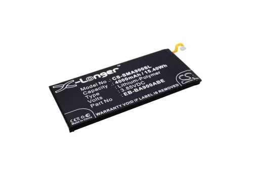 Samsung EB-BA900ABE helyettesítő mobiltelefon akkumulátor (Li-Polymer, 3.85V, 15.40Wh / 4000mAh) - Utángyártott