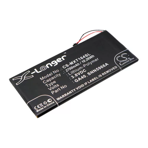 Motorola SNN5966A helyettesítő mobiltelefon akkumulátor (Li-Polymer, 3.8V, 10.26Wh / 2700mAh) - Utángyártott