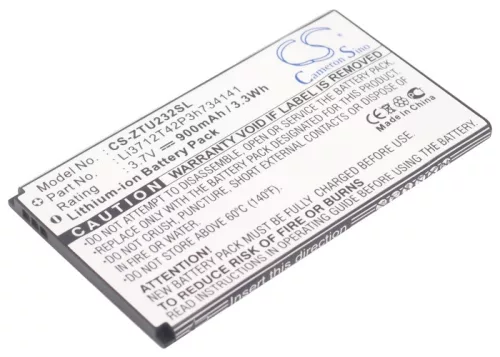 ZTE Li3712T42P3h734141 helyettesítő mobiltelefon akkumulátor (Li-ion, 3.7V, 3.33Wh / 900mAh) - Utángyártott