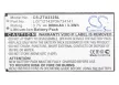 ZTE Li3712T42P3h734141 helyettesítő mobiltelefon akkumulátor (Li-ion, 3.7V, 3.33Wh / 900mAh) - Utángyártott