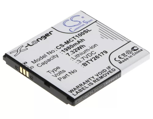 Mobistel BTY26179MOBISTEL/STD helyettesítő mobiltelefon akkumulátor (Li-ion, 3.7V, 7.33Wh / 1980mAh) - Utángyártott