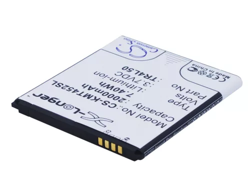 KAZAM TR4L50-CBCMB10001885 helyettesítő mobiltelefon akkumulátor (Li-ion, 3.7V, 7.40Wh / 2000mAh) - Utángyártott