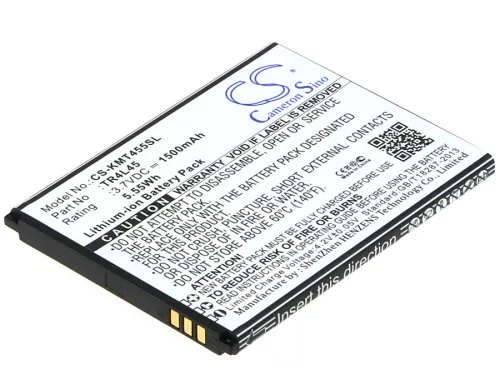 KAZAM TR4L45 helyettesítő mobiltelefon akkumulátor (Li-ion, 3.7V, 5.55Wh / 1500mAh) - Utángyártott