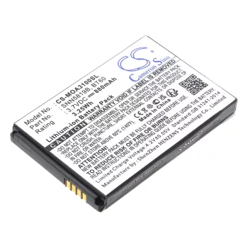   Motorola SNN5819B helyettesítő mobiltelefon akkumulátor (Li-ion, 3.7V, 3.26Wh / 880mAh) - Utángyártott