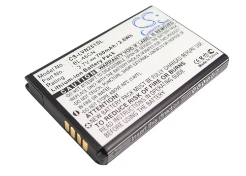 LG EAC61638202 helyettesítő mobiltelefon akkumulátor (Li-ion, 3.7V, 2.59Wh / 700mAh) - Utángyártott