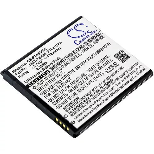 Pantech PTL21UAA helyettesítő mobiltelefon akkumulátor (Li-ion, 3.7V, 6.29Wh / 1700mAh) - Utángyártott