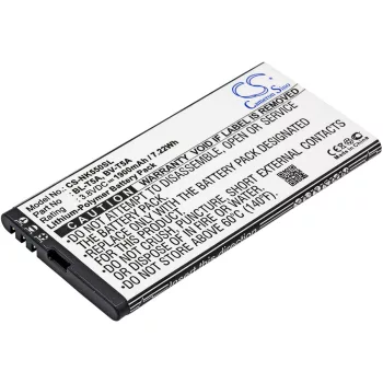   Microsoft BV-T5A helyettesítő mobiltelefon akkumulátor (Li-Polymer, 3.8V, 7.22Wh / 1900mAh) - Utángyártott