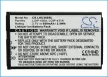 LG SBPL0096602 helyettesítő mobiltelefon akkumulátor (Li-ion, 3.7V, 2.40Wh / 650mAh) - Utángyártott