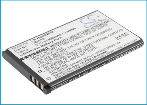 Huawei HB4A3, HB4A3M helyettesítő mobiltelefon akkumulátor (Li-ion, 3.7V, 2.96Wh / 800mAh) - Utángyártott
