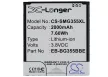 Samsung EB-BG355BBE helyettesítő mobiltelefon akkumulátor (Li-ion, 3.8V, 7.60Wh / 2000mAh) - Utángyártott