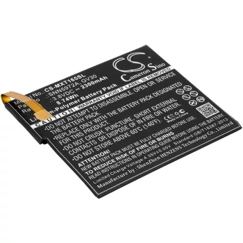   Motorola SNN5972A helyettesítő mobiltelefon akkumulátor (Li-Polymer, 3.8V, 8.74Wh / 2300mAh) - Utángyártott