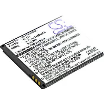   Lenovo BL171 helyettesítő mobiltelefon akkumulátor (Li-ion, 3.7V, 5.37Wh / 1450mAh) - Utángyártott