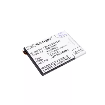   Sony Ericsson LIS1624ERPC helyettesítő mobiltelefon akkumulátor (Li-Polymer, 3.8V, 10.26Wh / 2700mAh) - Utángyártott