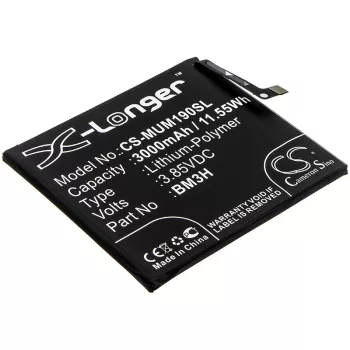   Xiaomi BM3H helyettesítő mobiltelefon akkumulátor (Li-Polymer, 3.85V, 11.55Wh / 3000mAh) - Utángyártott