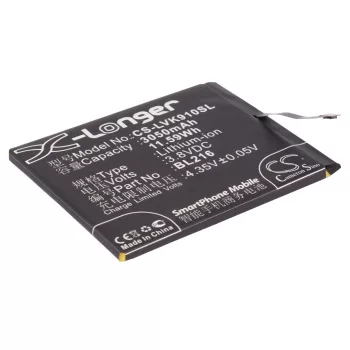   Lenovo BL216 helyettesítő mobiltelefon akkumulátor (Li-Polymer, 3.8V, 11.59Wh / 3050mAh) - Utángyártott