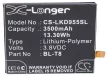 LG EAC62118701 helyettesítő mobiltelefon akkumulátor (Li-Polymer, 3.8V, 13.30Wh / 3500mAh) - Utángyártott