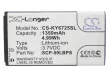 Kyocera SCP-59LBPS helyettesítő mobiltelefon akkumulátor (Li-ion, 3.7V, 4.99Wh / 1350mAh) - Utángyártott
