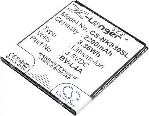 Microsoft Lumia 830 készülékhez mobiltelefon akkumulátor (Li-ion, 3.8V, 8.36Wh / 2200mAh) - Utángyártott