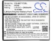 Motorola HC60 helyettesítő mobiltelefon akkumulátor (Li-Polymer, 3.8V, 10.83Wh / 2850mAh) - Utángyártott