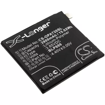   Oneplus BLP699 helyettesítő mobiltelefon akkumulátor (Li-Polymer, 3.85V, 15.02Wh / 3900mAh) - Utángyártott