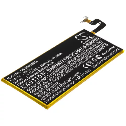 Sharp HE312 helyettesítő mobiltelefon akkumulátor (Li-Polymer, 3.85V, 11.36Wh / 2950mAh) - Utángyártott