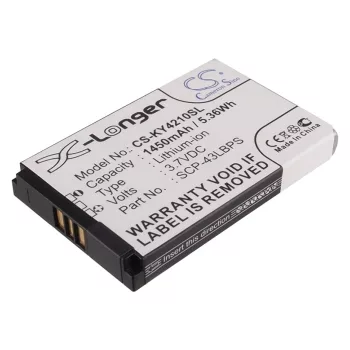   Kyocera SCP-43LBPS helyettesítő mobiltelefon akkumulátor (Li-ion, 3.7V, 5.36Wh / 1450mAh) - Utángyártott
